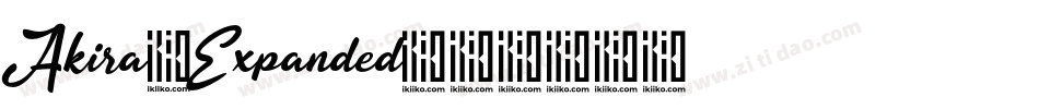 Akira Expanded字体转换